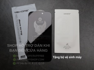 Dán cường lực iPhone 15 6.1" - KINGKONG chống nhìn trộm